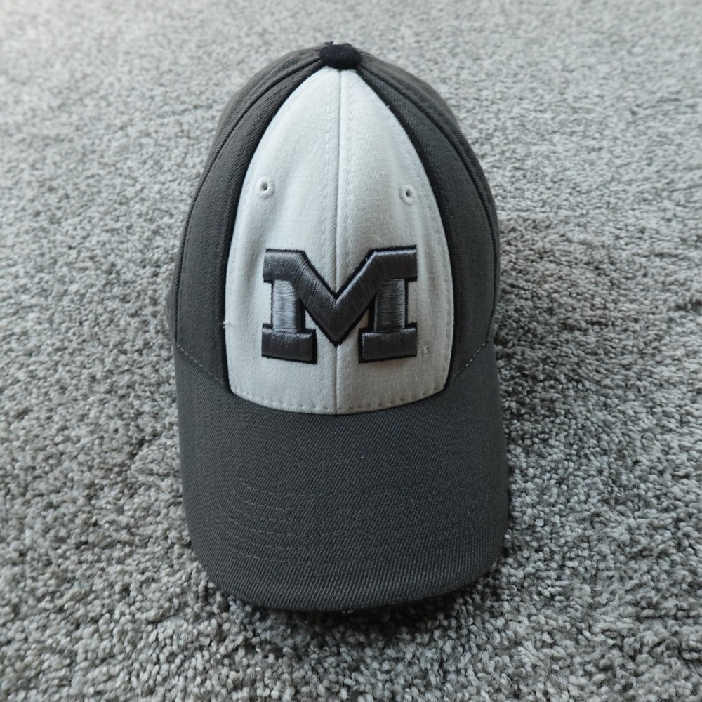 VTG Michigan Wolverines Hat Mens Gray One Size Fitted NCAA Top Of The World 90s